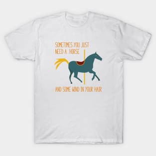 Funny Horse Wind in Your Hair T-Shirt